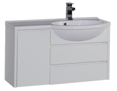 Тумба под раковину Aquanet Лайн 00164937 90 R белая