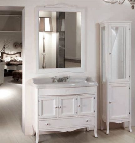 Зеркало Tiffany World Veronica 83 белый матовый