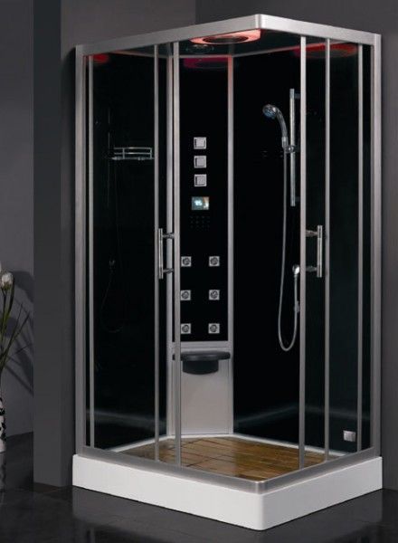Душевая кабина Eago DZ955F8 (L) черное стекло