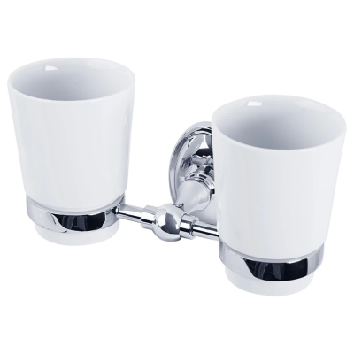 Стакан двойной Veragio Bonjour Cromo VR.BNR-7842.CR