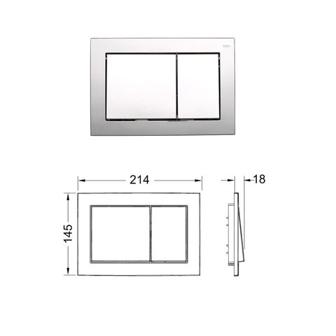 Система инсталляции для унитаза Tece Base K400420 4 в 1 с кнопкой смыва