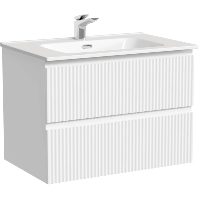 Тумба под раковину Sancos Snob R SNR70W 69 см, подвесная, белый матовый