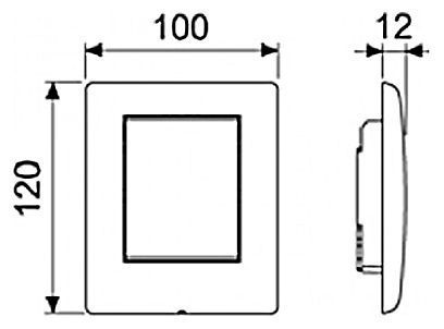 Кнопка смыва Tece Ambia Urinal 9242100 белая