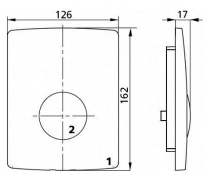 Кнопка смыва для писсуара Sanit 16.064.01.0000 белая