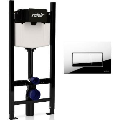 Система инсталляции с кнопкой смыва Valsir KIT P1 CR VS0853202 хром