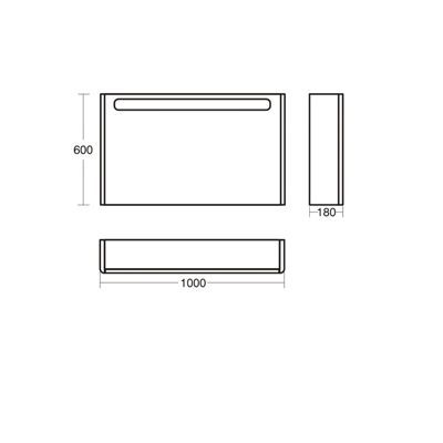Шкаф-зеркало Ideal Standard Softmood 100 см, светло-коричневый