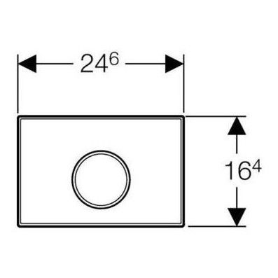Кнопка смыва Geberit Sigma 10 115.758.KL.1 белый/хром