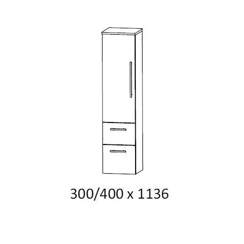Шкаф-пенал Puris Vuelta MNA883A01R(794/194) 30 R дуб песочный