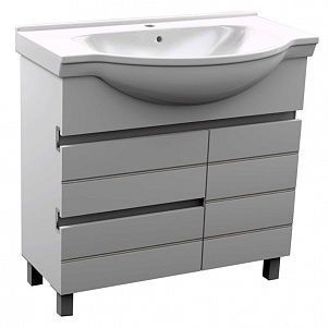 Тумба под раковину  Aquanet Доминика 00177268 90 белая