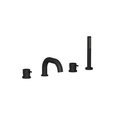 Смеситель IB Rubinetterie MilanoTorino MT396NP для ванны, черный матовый