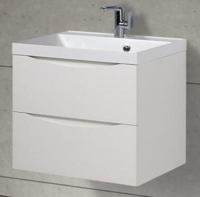 Тумба с раковиной BelBagno Marino BB650/450-LV-MR-PR 65 bianco opaco