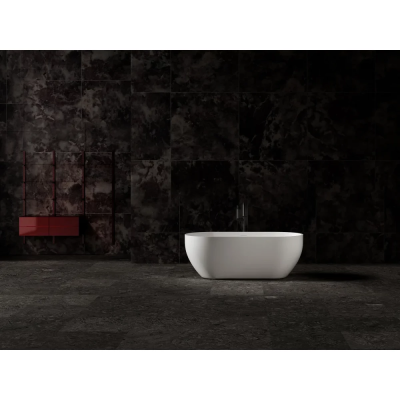 Ванна из литьевого мрамора Abber Stein AS9613-1.6 160x75 см, отдельностоящая, белый матовый