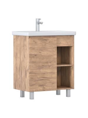 Тумба под раковину VIGO Milos 700-1-0 (Como) дуб золотой, поставляется в разобранном виде (317 дуб золотой)