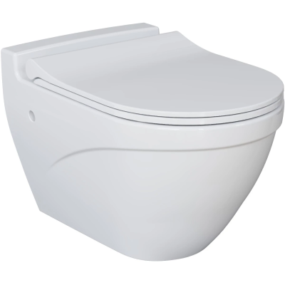 Унитаз подвесной Ambassador Nord 133T20001 безободковый, белый глянец