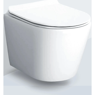 Унитаз подвесной Ceruttispa Luigi Aria CT11101 безободковый, торнадо, с сиденьем микролифт, белый