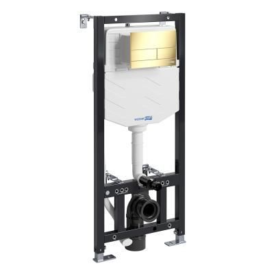 Система инсталляции для подвесного унитаза WasserKRAFT Aller 10TLT.010.ME.PG04 белый, глянцевое золото