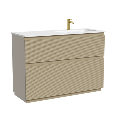 Тумба напольная SANCOS Folk Floor правая 1190х445х850, c двумя ящиками оснащенными доводчиками, Капучино, FL120FRCP