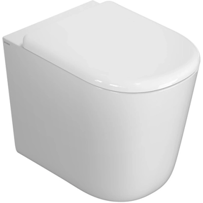 Приставной безободковый унитаз Globo Lalita LT001BI