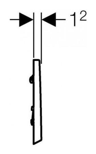 Ручной пневмопривод смыва Geberit HyTouch Bolero 116.012.11.1 для писсуара