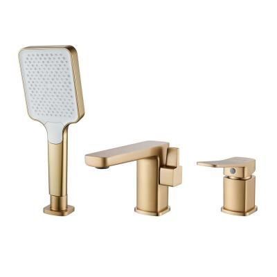 Смеситель для ванны Shevanik S9PY91JL2GJB, Золотой сатин