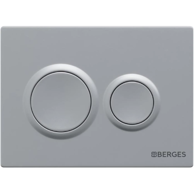 Кнопка смыва Berges Novum O2 040062 для инсталляции, матовый хром