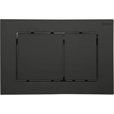 Кнопка смыва Black &amp; White Universe WPI-09532 09532 для инсталляции, черный матовый