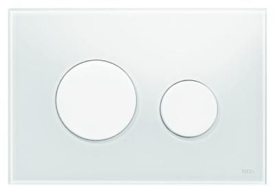 Кнопка смыва Tece Loop 9240650 белое стекло, кнопки белые