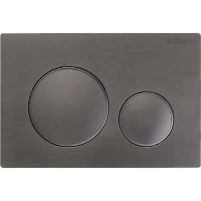 Кнопка смыва BelBagno BB-17C-GM для инсталляции, оружейная сталь матовый