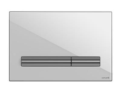 Кнопка смыва Cersanit Pilot P-BU-PIL/Whg/Gl стекло, белый глянцевый