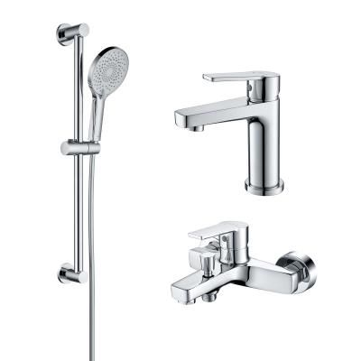 Комплект смесителей Aquatek AQ1730CR ЛУГАНО SET 3 в 1, хром