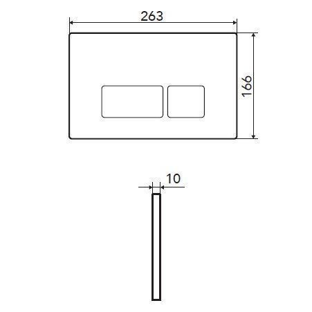 Кнопка смыва Logan Space 00297679 хром