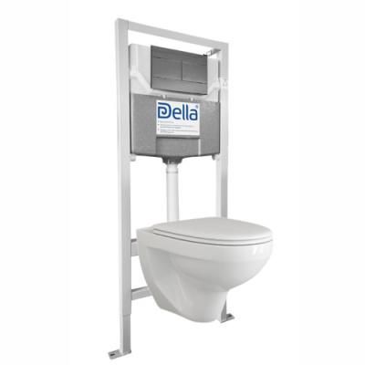 Сет Della Town_R кнопка смыва Slim (безободковый) (SET-DE814090028-O.S)