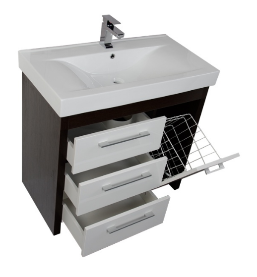 Тумба под раковину Aquanet Тиана 00177070 90 венге