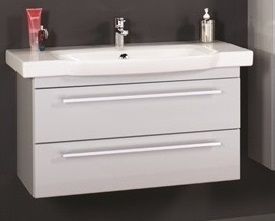 Тумба с раковиной Puris Kera Trends SETSE1001 722/161 100 белая высокоглянцевая