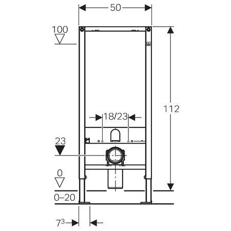 Система инсталляции Geberit Duofix 111.321.00.1 для подвесного унитаза