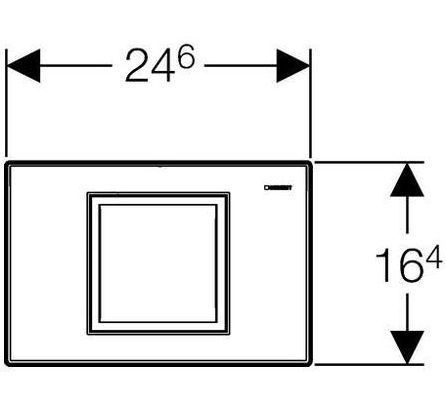 Кнопка смыва Geberit Delta 40 115.130.11.1 белая