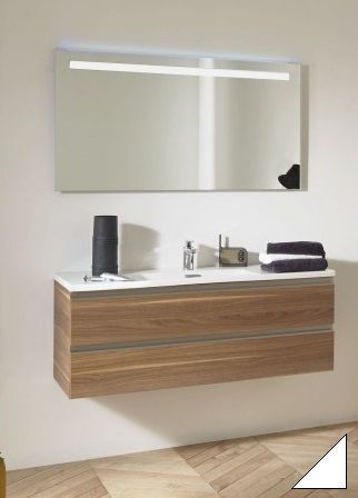 Мебель для ванной Jacob Delafon Vox 120 белая блестящая