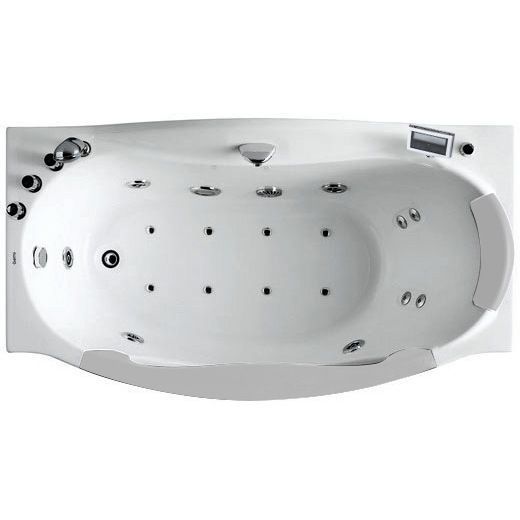 Акриловая ванна Gemy G9072 K L с гидромассажем
