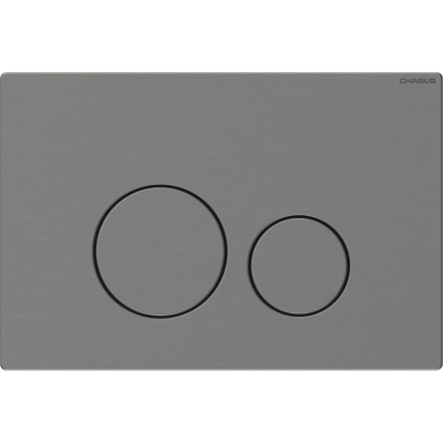 Кнопка смыва Charus Robusto FP.330.GNM.05 для инсталляции, оружейная сталь матовый