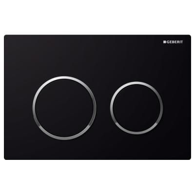 Кнопка смыва Geberit Omega 20 115.085.KM.1 черный/хром глянцевый