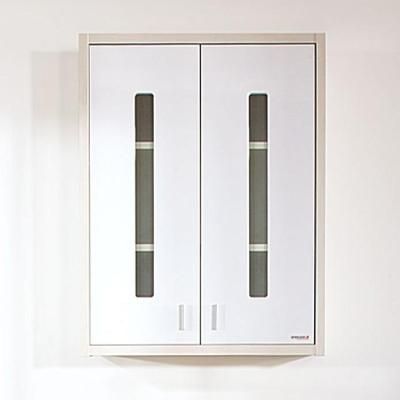 Шкаф навесной Бриклаер БАЛИ 65 см, светлая лиственница/белый