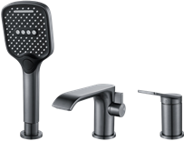 Смеситель для ванны Shevanik S4CV11YV2TXY, Оружейная сталь