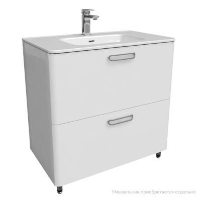 Тумба напольная, белая, 80 см, Brick, IDDIS, BRI80WFi95. Подходит ум. 0108000i28