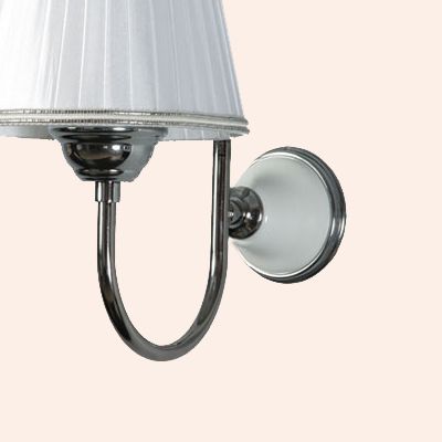 Светильник Tiffany World Harmony настенный без абажура, белый/хром