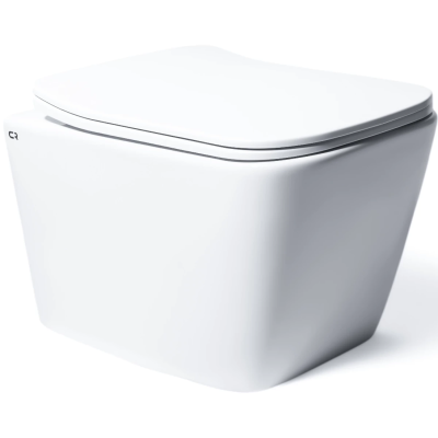 Унитаз подвесной Charus Alva EWC700-114W безободковый, с сиденьем микролифт, белый