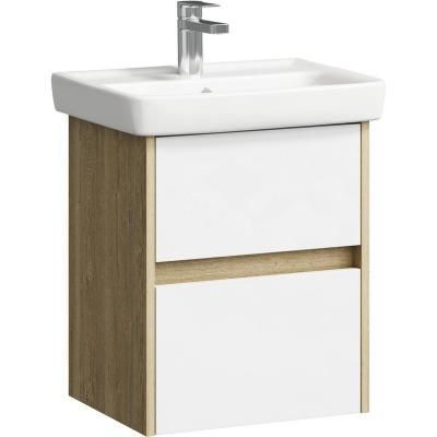 Тумба с раковиной Aqwella Сити CI0105DB 50 дуб балтийский/белый