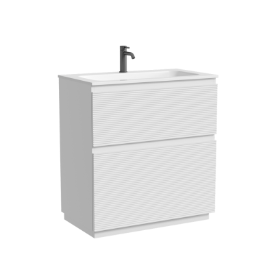 Тумба напольная SANCOS Folk Floor 790х445х850, c двумя ящиками оснащенными доводчиками, Bianco, FL80FW