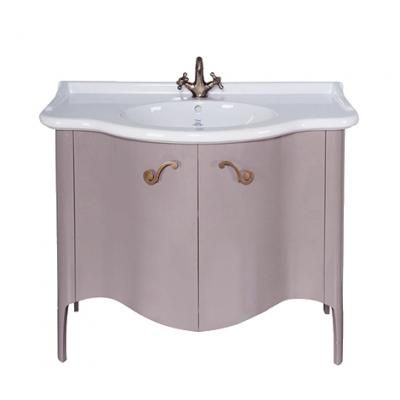 Тумба с раковиной Tiffany World Bristol 71107 110 кремово-серая глянцевая