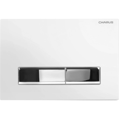 Кнопка смыва Charus Raiden FP.321.WBN.01 для инсталляции, белый глянец/хром