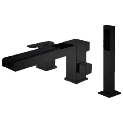 Смеситель на борт ванны Groсenberg GB6008-2BL, черный